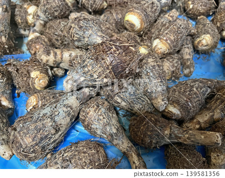 拍攝剛從市場買回來的新鮮小芋頭 拍攝剛從市場買回來的新鮮小芋頭 139581356