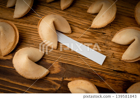 Fortune cookies, lucky Chinese biscuits Fortune cookies, lucky Chinese biscuits 139581843