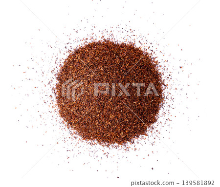 Rooibos tea leaves isolated 139581892
