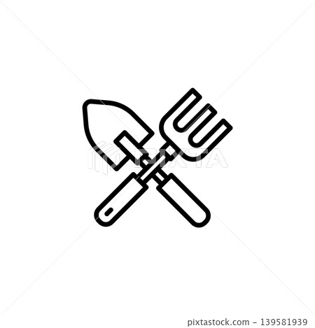 Trowel and Fork Gardening Tools Trowel and Fork Gardening Tools 139581939