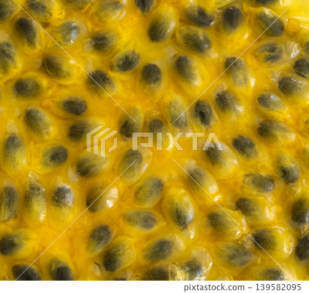 Passion fruit seeds textured background Passion fruit seeds textured background 139582095