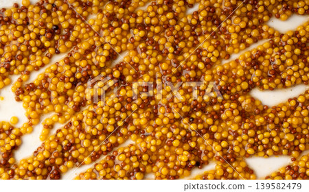 Dijon mustard or French sauce pattern Dijon mustard or French sauce pattern 139582479