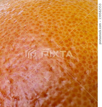 Grapefruit skin macro texture, orange citrus fruit peel detailed pattern 139582553