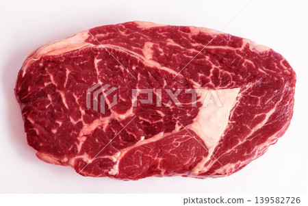 Raw wagyu beef steak isolated Raw wagyu beef steak isolated 139582726