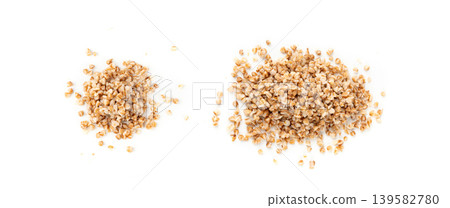 Boiled Buckwheat Pile Isolated, Cooked Buck Wheat Grains, Porridge Heap, Cook Buckwheat Boiled Buckwheat Pile Isolated, Cooked Buck Wheat Grains, Porridge Heap, Cook Buckwheat 139582780