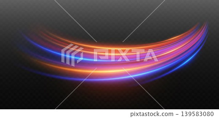 Dynamic light lines creating speed and energy effect on transparent background Dynamic light lines creating speed and energy effect on transparent background 139583080
