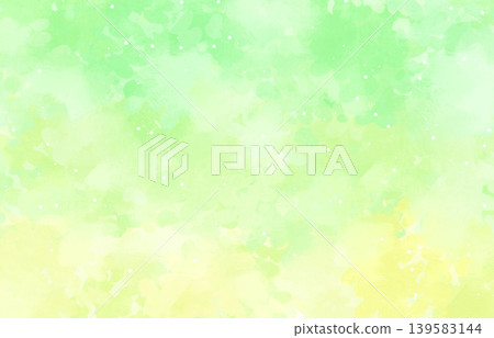 鮮豔的黃色和淺綠色水彩背景紋理 鮮豔的黃色和淺綠色水彩背景紋理 139583144