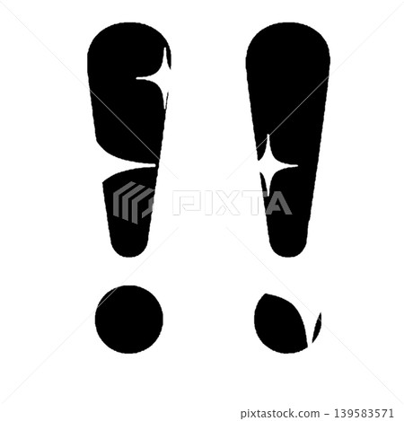 Sparkling exclamation mark decorative icon Sparkling exclamation mark decorative icon 139583571