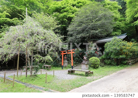 A view of the approach to Hyuga Grand Shrine in Yamashina Ward, Kyoto City. A view of the approach to Hyuga Grand Shrine in Yamashina Ward, Kyoto City. 139583747