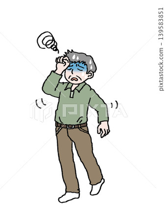Stumbling elderly man 139583851