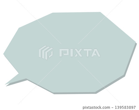 Stylish, angular speech bubbles with blue shadows. Stylish, angular speech bubbles with blue shadows. 139583897
