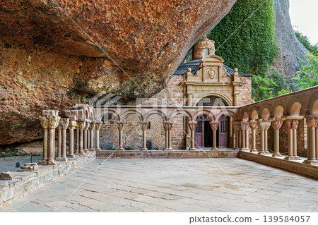 The Royal Monastery Of San Juan De La Pena near Jaca. Huesca, Aragon. Spain The Royal Monastery Of San Juan De La Pena near Jaca. Huesca, Aragon. Spain 139584057
