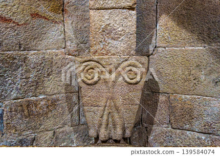 Interior of the ancient romanesque crypt of the Monastery of San Salvador of Leyre at Yesa, Navarre, Spain Interior of the ancient romanesque crypt of the Monastery of San Salvador of Leyre at Yesa, Navarre, Spain 139584074