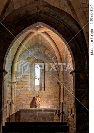 Interior of the Cathedral Saint Mary, Catedral Metropolitana de Santa Maria la Real in Pamplona, Navarre, Spain. Interior of the Cathedral Saint Mary, Catedral Metropolitana de Santa Maria la Real in Pamplona, Navarre, Spain. 139584084