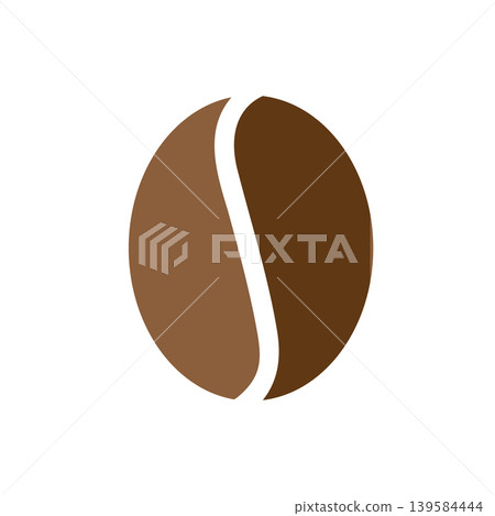 Modern coffee bean symbol design Modern coffee bean symbol design 139584444
