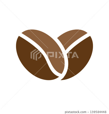 Coffee symbol clean flat vector 139584448