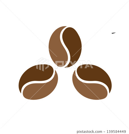 Minimal cafe logo bean icon Minimal cafe logo bean icon 139584449