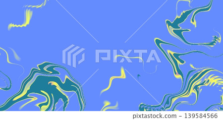 Deep Blue Fluid Waves Abstract Marble Texture Luxury Ocean Ink Flow Background 139584566