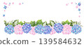 Hydrangea frame 1 (no border, horizontal) 139584632