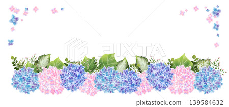 繡球花框 1(無邊框,橫向) 繡球花框 1(無邊框,橫向) 139584632