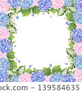 Hydrangea frame 3 (square) 139584635