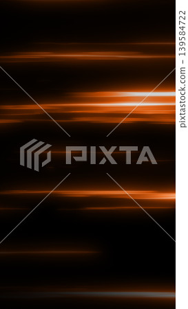 Abstract orange light streaks with glowing horizontal motion lines on a dark background, creating a fast futuristic energy effect Abstract orange light streaks with glowing horizontal motion lines on a dark background, creating a fast futuristic energy effect 139584722
