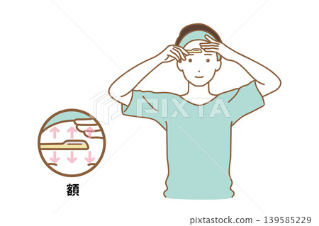 Man shaving his face Man shaving his face 139585229
