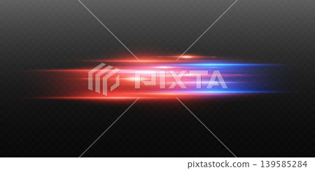 Speed light trails creating dynamic motion effect on dark background 139585284