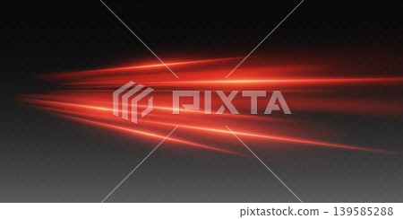 Red speed light lines creating a dynamic motion effect on dark background Red speed light lines creating a dynamic motion effect on dark background 139585288