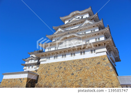 [Himeji City] Himeji Castle: Main Keep, West Small Keep, National Treasure, World Heritage Site 139585747