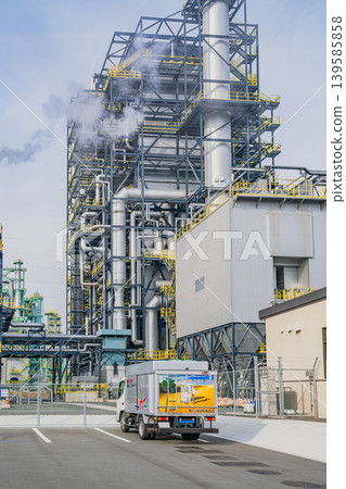 A view of the biomass power plant in Tahara City (Aichi Prefecture) 139585858