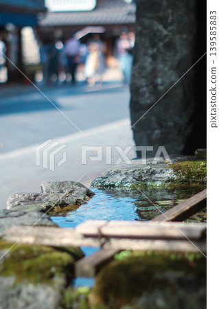 三重縣,泉水,池水盆地,古街景,水面 三重縣,泉水,池水盆地,古街景,水面 139585883