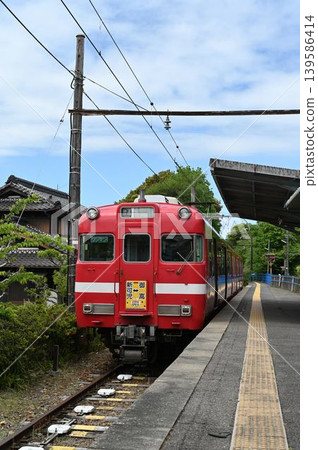 名鐵6000系列車停靠禦嶽站(活動路線版) 名鐵6000系列車停靠禦嶽站(活動路線版) 139586414