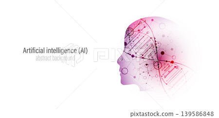 Creative image of AI environment. Scientific medical background. Creative image of AI environment. Scientific medical background. 139586848