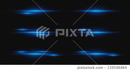 Blue speed lines effect illuminating across dark transparent background Blue speed lines effect illuminating across dark transparent background 139586864