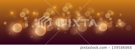Golden glowing bokeh lights creating an abstract festive holiday background 139586868