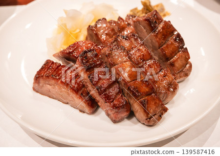beef tongue thick cut japanese food Thick grilled beef tongue 牛タン ぎゅうタン beef tongue thick cut japanese food Thick grilled beef tongue 牛タン ぎゅうタン 139587416