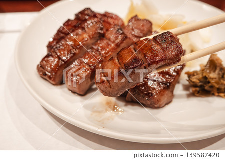 beef tongue thick cut japanese food Thick grilled beef tongue 牛タン ぎゅうタン beef tongue thick cut japanese food Thick grilled beef tongue 牛タン ぎゅうタン 139587420