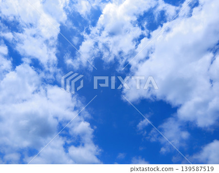 blue sky and white clouds blue sky and white clouds 139587519
