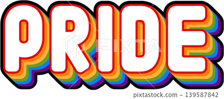 Pride month sticker Pride month sticker 139587842