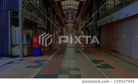 Mojiko's shuttered shopping arcade Mojiko's shuttered shopping arcade 139587945