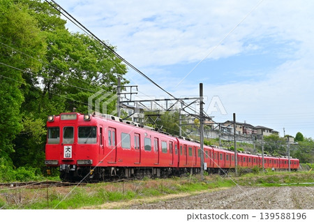 極為罕見! ! !名鐵廣見線100系列214F列車,顯示「犬山」目的地指示牌。 極為罕見! ! !名鐵廣見線100系列214F列車,顯示「犬山」目的地指示牌。 139588196