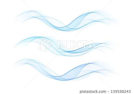 Abstract Background, Transparent Waved Lines. Soft Blue Smoke Wave BG. Colorful Gradient Flowing Wavy Lines. Vector illustration. Abstract Background, Transparent Waved Lines. Soft Blue Smoke Wave BG. Colorful Gradient Flowing Wavy Lines. Vector illustration. 139588243