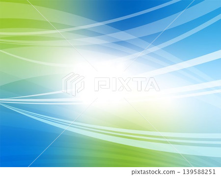 Colorful and dreamy blue-green wavy abstract background Colorful and dreamy blue-green wavy abstract background 139588251