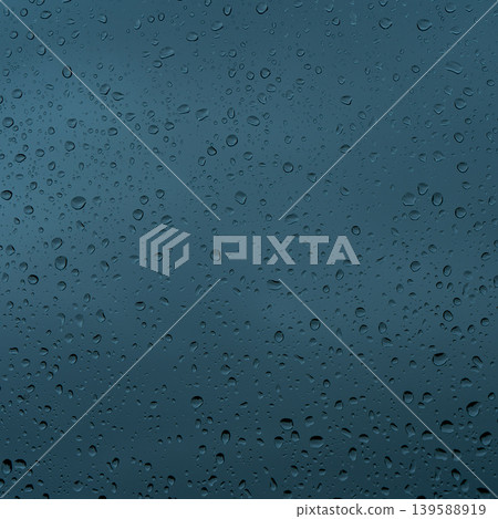 A rainy day window view. Rain drops on window. Condensed rain drop on the car glass window on a rainy day. Dew moisture condensation on wet mirror background. Fresh weather. Water raindrop bg A rainy day window view. Rain drops on window. Condensed rain drop on the car glass window on a rainy day. Dew moisture condensation on wet mirror background. Fresh weather. Water raindrop bg 139588919