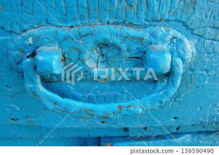 details of an antique chest of drawers 139590490