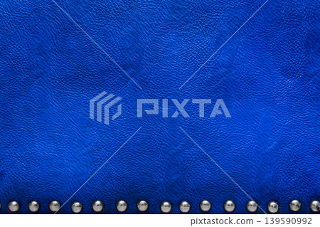 Blue Abstract Pattern Leather Natural Background Material Texture Skin Steel Knob Detail Design Metal Button Fragment Style Upholstery Vintage Blue Abstract Pattern Leather Natural Background Material Texture Skin Steel Knob Detail Design Metal Button Fragment Style Upholstery Vintage 139590992