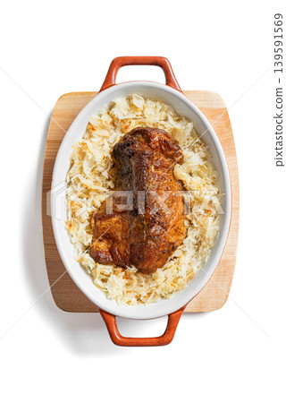 Slow Cooking German Pork and Sauerkraut Slow Cooking German Pork and Sauerkraut 139591569
