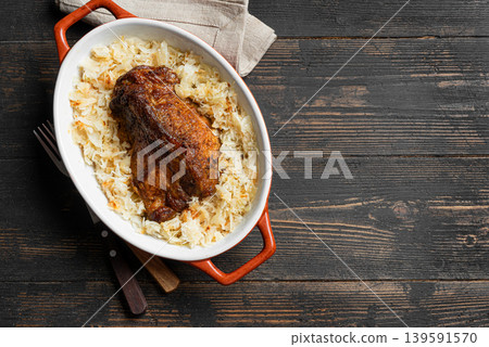 Slow Cooking German Pork and Sauerkraut Slow Cooking German Pork and Sauerkraut 139591570