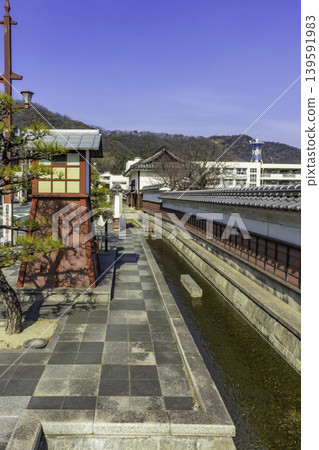 岡山縣笠岡市笠岡市中心、小田縣政府門、水道 岡山縣笠岡市笠岡市中心、小田縣政府門、水道 139591983